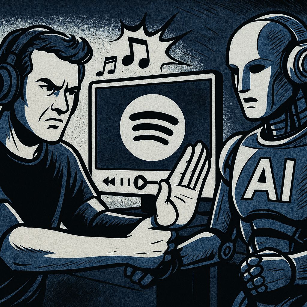 Les nouvelles mesures anti-IA de Spotify secouent l’industrie musicale Spotify repousse l’IA musicale : l’humain dit stop à la voix artificielle